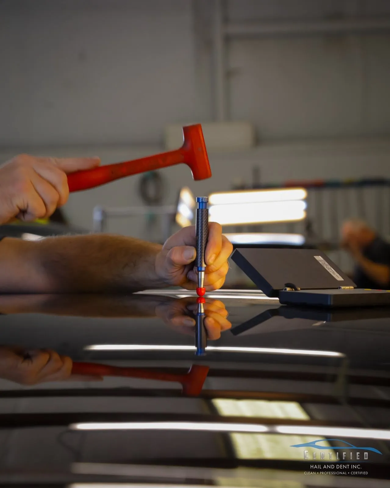 Hammer and knockdown hail repair tools in Colorado Springs